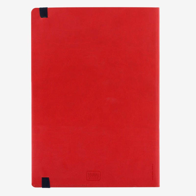 Legami Large Lined Red My Notebook