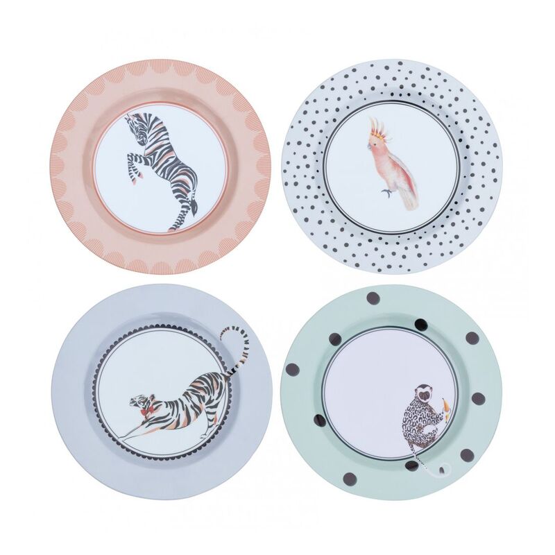 Yvonne Ellen Melamine Side Plates 21.5cm (Set Of 4)