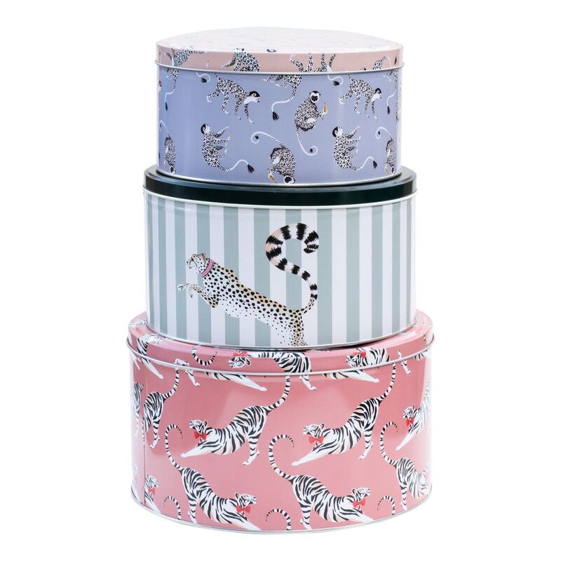 Yvonne Ellen Round Animal Cake Tins (Set Of 3)