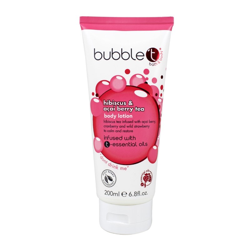 Bubble T Body Lotion Hibiscus & Acai Berry