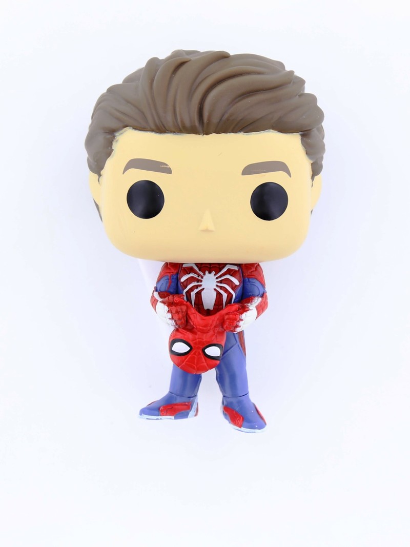 Funko Pop Spider-Man S1 Unmasked Spider-Man Vinyl Figure