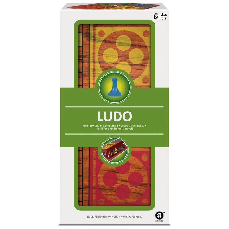 Merchant Ambassador Folding Wooden Ludo Set Merchant Ambassador Folding Wooden Ludo Set