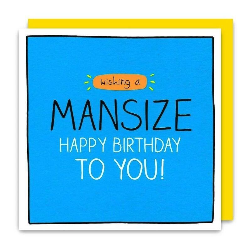 Pigment Happy Jackson Mansize Birthday Greeting card (12 x 17cm) Pigment Happy Jackson Mansize Birthday Greeting card (12 x 17cm)