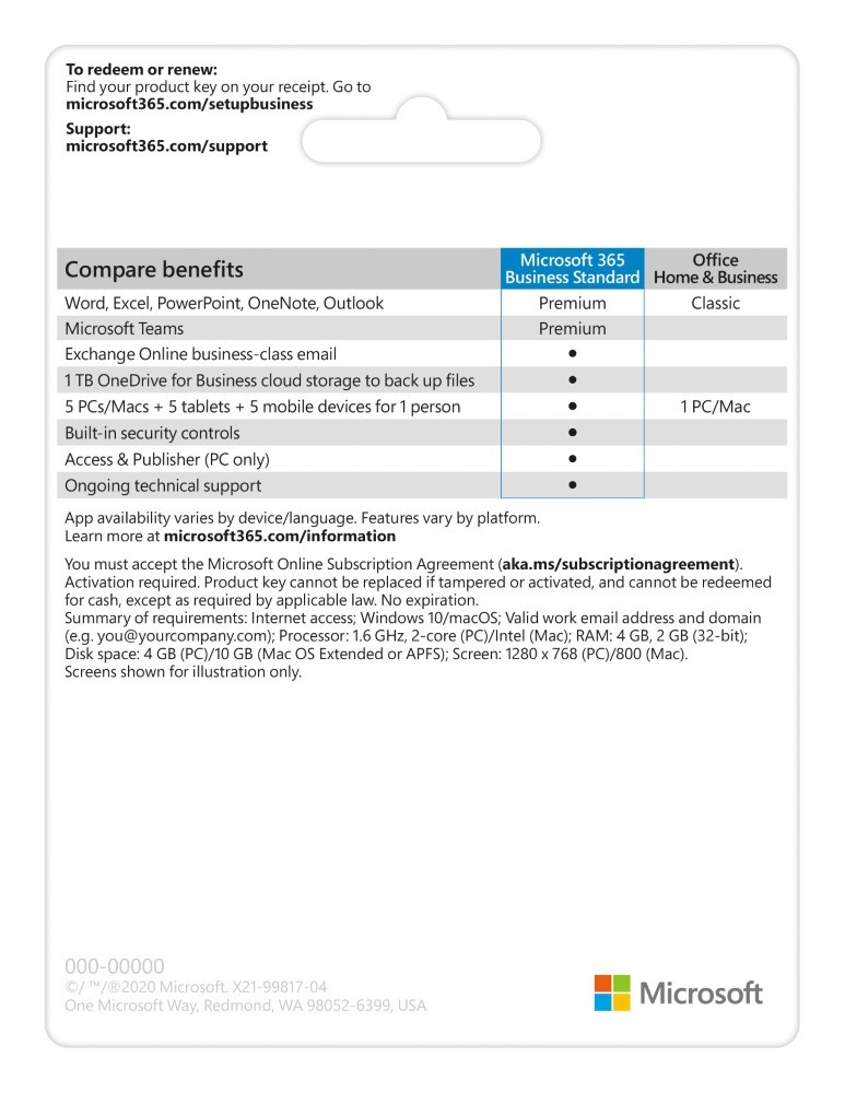 Microsoft 365 Business Standard - 1 User - 12-Month Subscription (Digital Code)