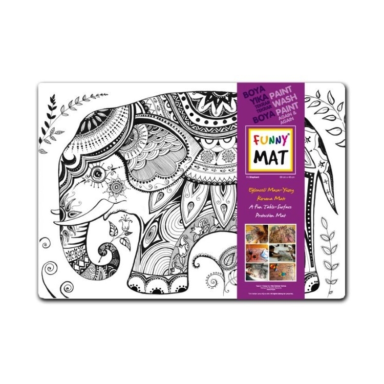 Funny Mat Activity Placemat Elephant