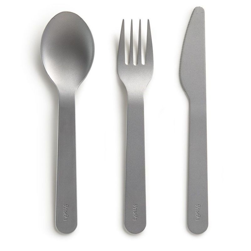 Lekue Basics To Go Cutlery Silver 4X1 4X16cm Lekue Basics To Go Cutlery Silver 4X1 4X16cm