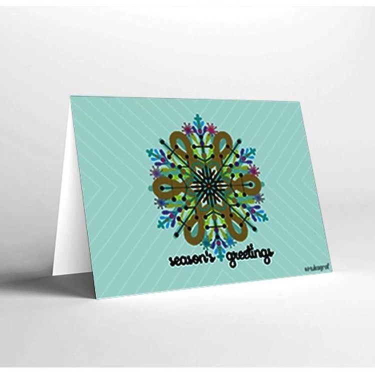 Mukagraf Season's Greetings Mini Greeting Card (10.3 x 7.3cm)