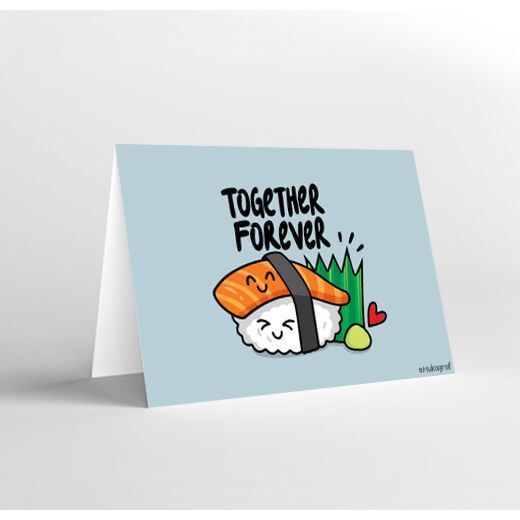 Mukagraf Together Forever Mini Greeting Card (10.3 x 7.3cm)