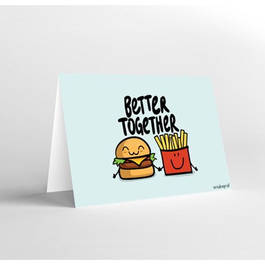 Mukagraf Better Together Mini Greeting Card (10.3 x 7.3cm) Mukagraf Better Together Mini Greeting Card (10.3 x 7.3cm)