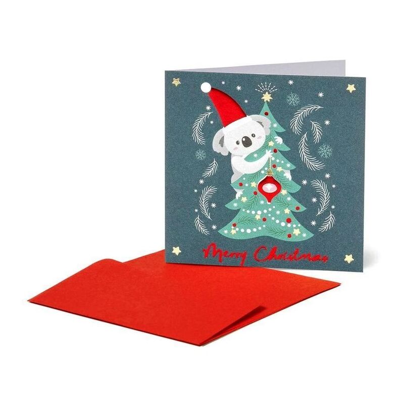 Legami Merry Christmas Koala Greeting Cards (15 x 15cm) Legami Merry Christmas Koala Greeting Cards (15 x 15cm)