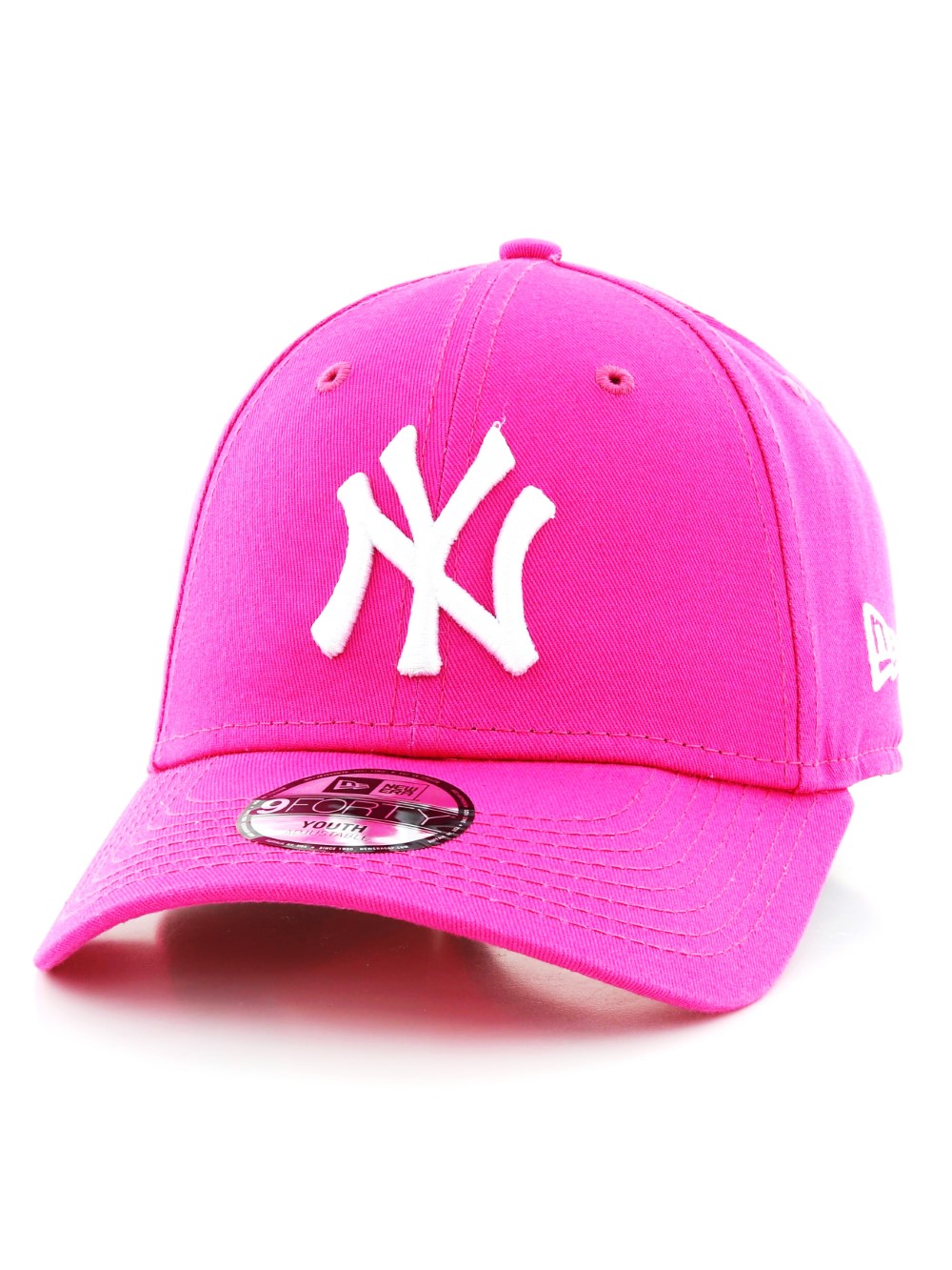 New Era Mlb League Basic Ny Yankee Cap Kids Pnk Yth