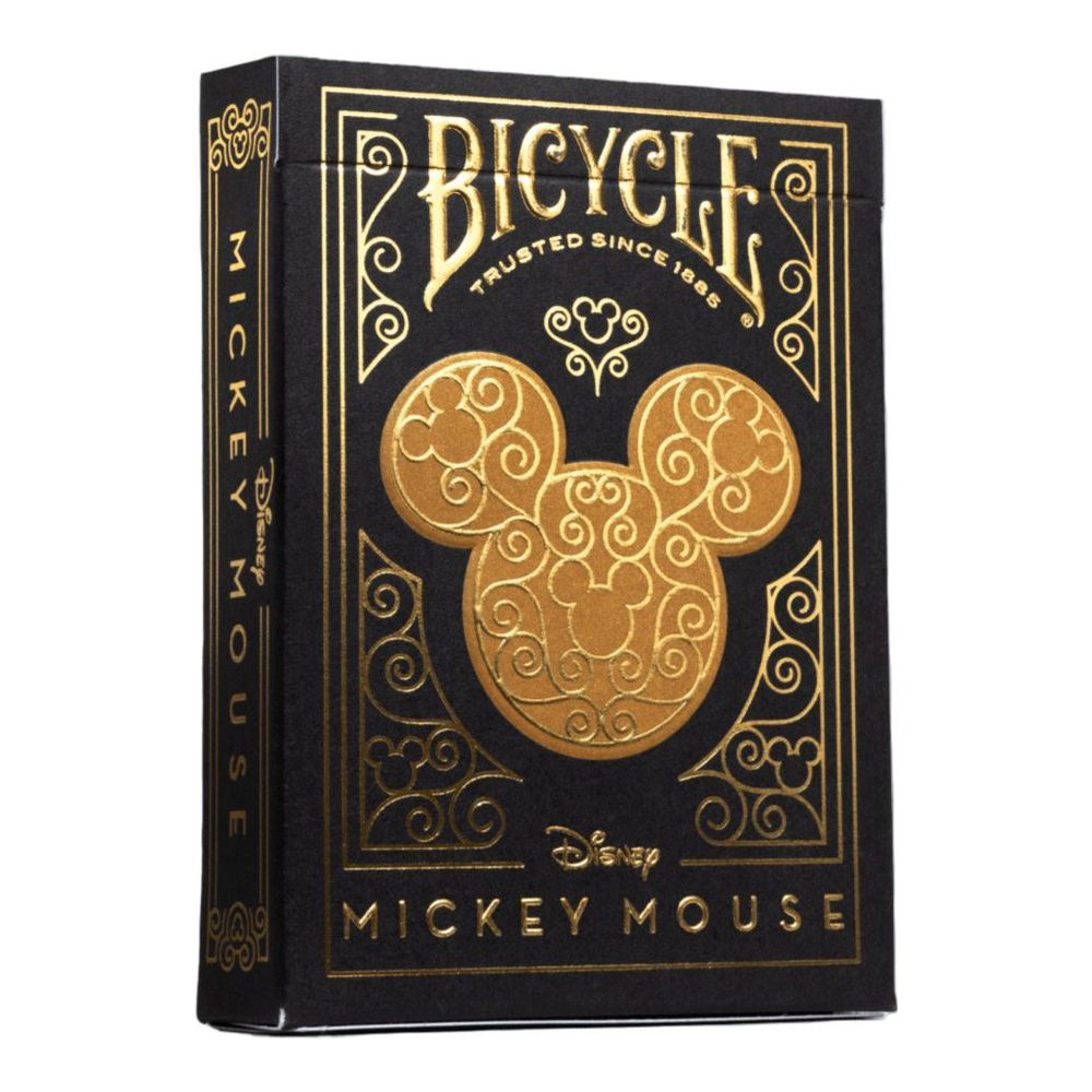 Bicycle Playing Cards Disney Black & Gold Mickey