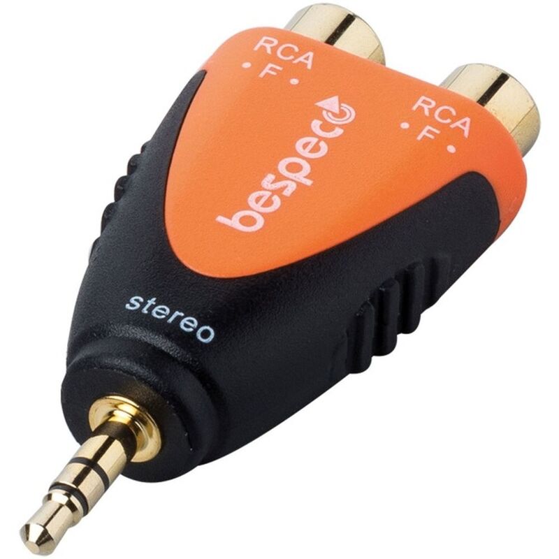 Bespeco Slad380 2RCAf To 3.5JK Adapter Bespeco Slad380 2RCAf To 3.5JK Adapter
