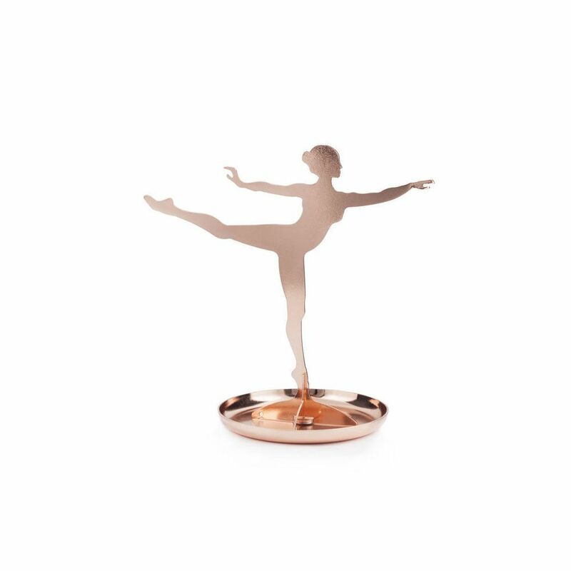 Kikerland Ballerina Jewelry Stand Copper