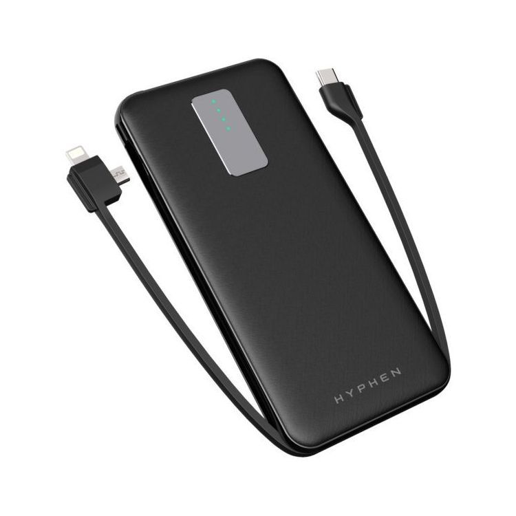 HYPHEN X1 10000mAh Black Slim Power Bank