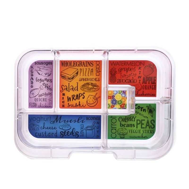 Munchbox Maxi6 Tray Artwork Multicolor Lunchbox