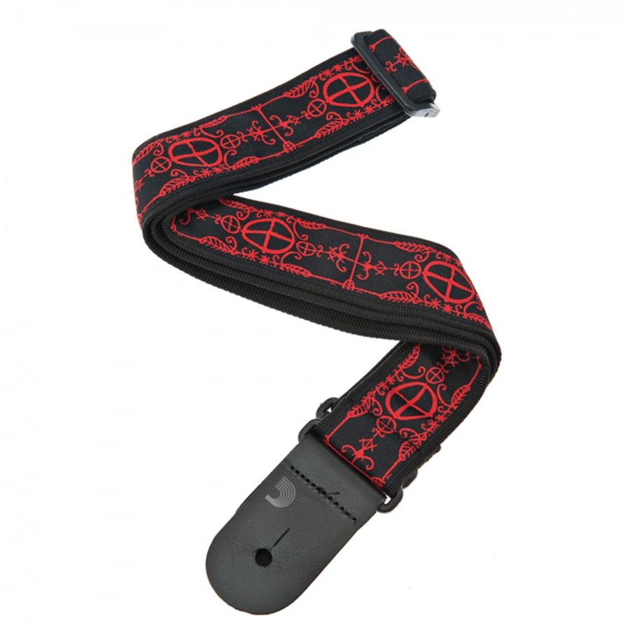 D'Addario 50A12 Nylon Woven Guitar Strap - Voodoo