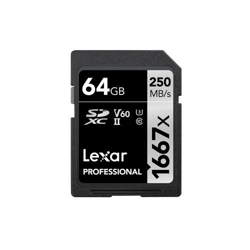Lexar Professional 64GB 1667X SDHC/SDXC UHS-I Memory Card Lexar Professional 64GB 1667X SDHC/SDXC UHS-I Memory Card