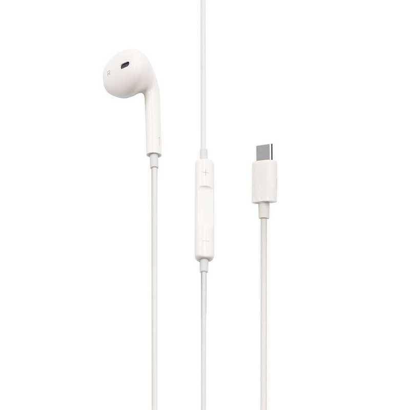 Porodo Type-C Mono In-Ear Earphones White Porodo Type-C Mono In-Ear Earphones White