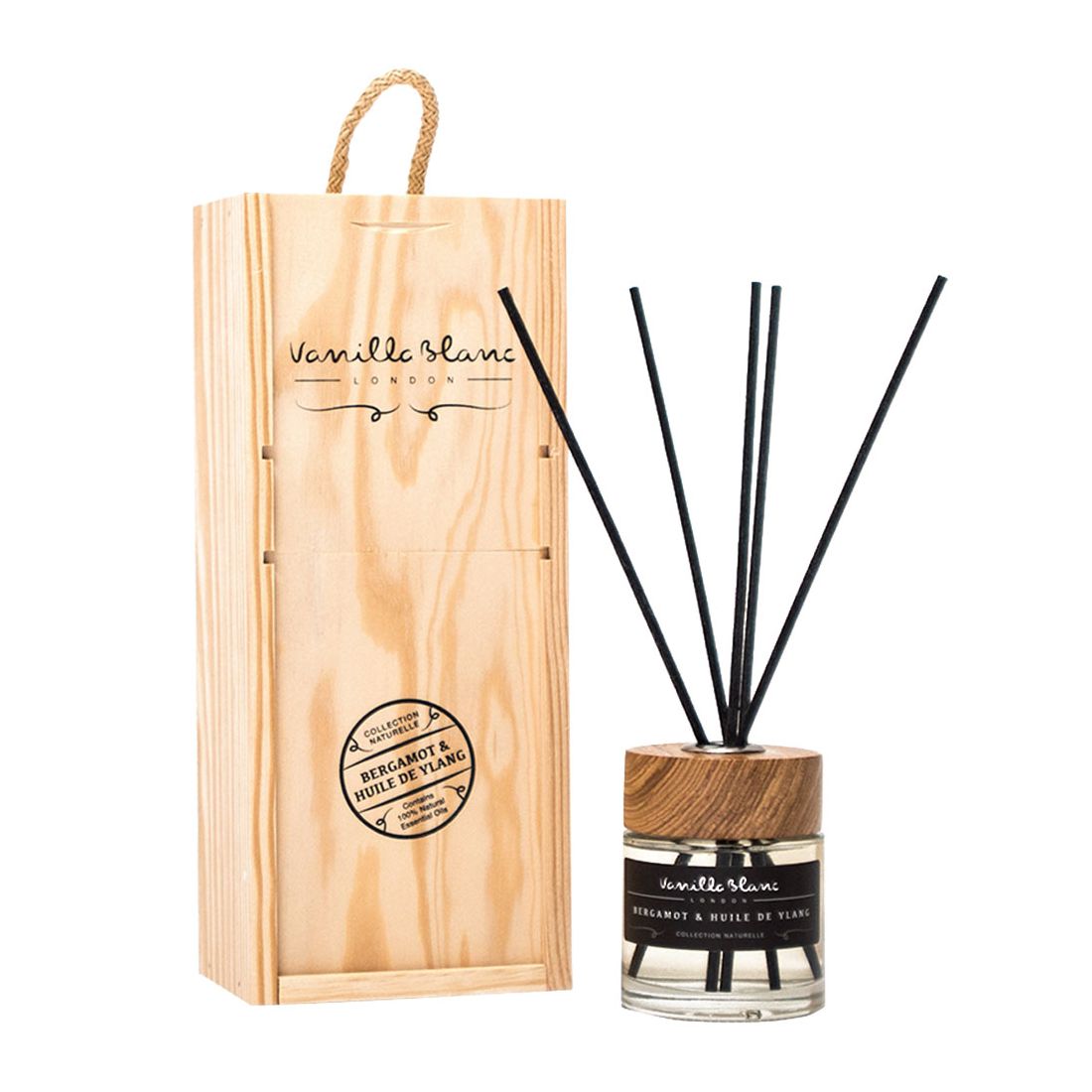 Vanilla Blanc Bergamot & Huile De Ylang Oil of Ylang Natural Reed Diffuser