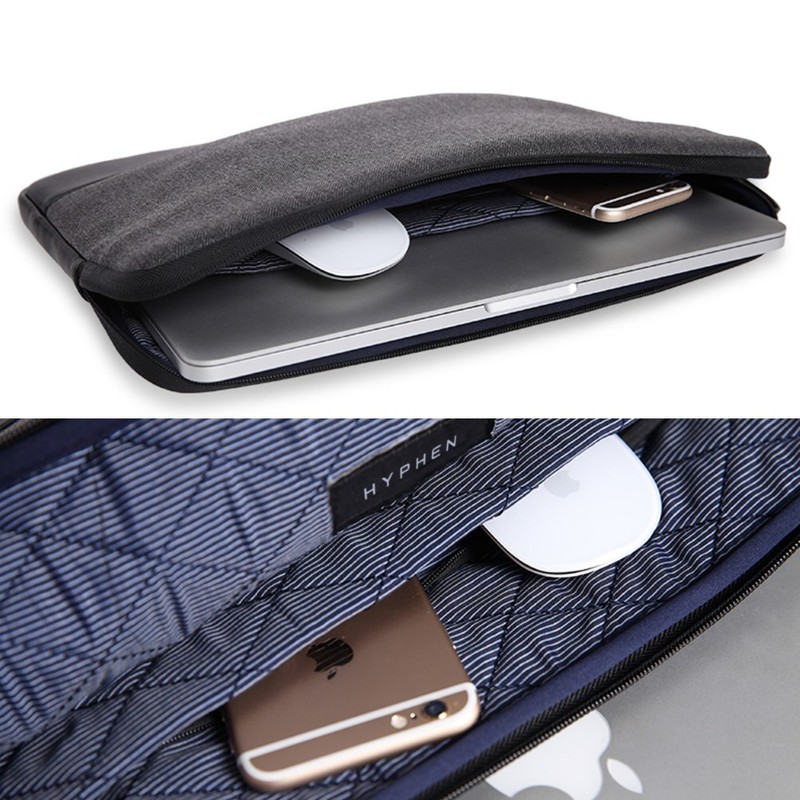 HYPHEN Esse Sleeve Black Fits Laptop Up To 13.3-Inch