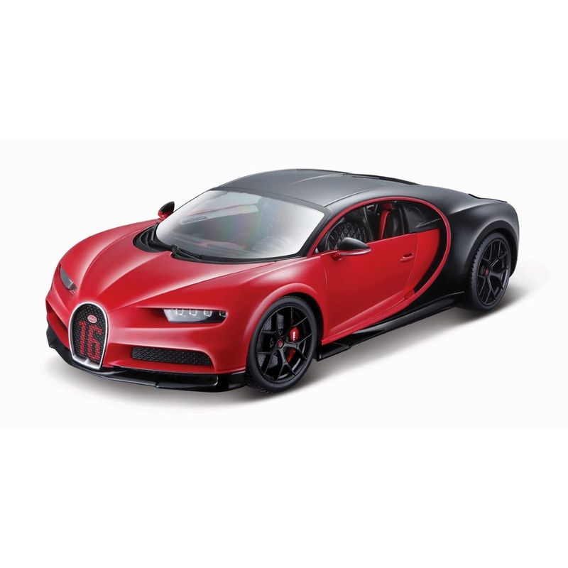 Burago Bugatti Chiron Sport Red/Black 1.18 Scale Model Car Burago Bugatti Chiron Sport Red/Black 1.18 Scale Model Car