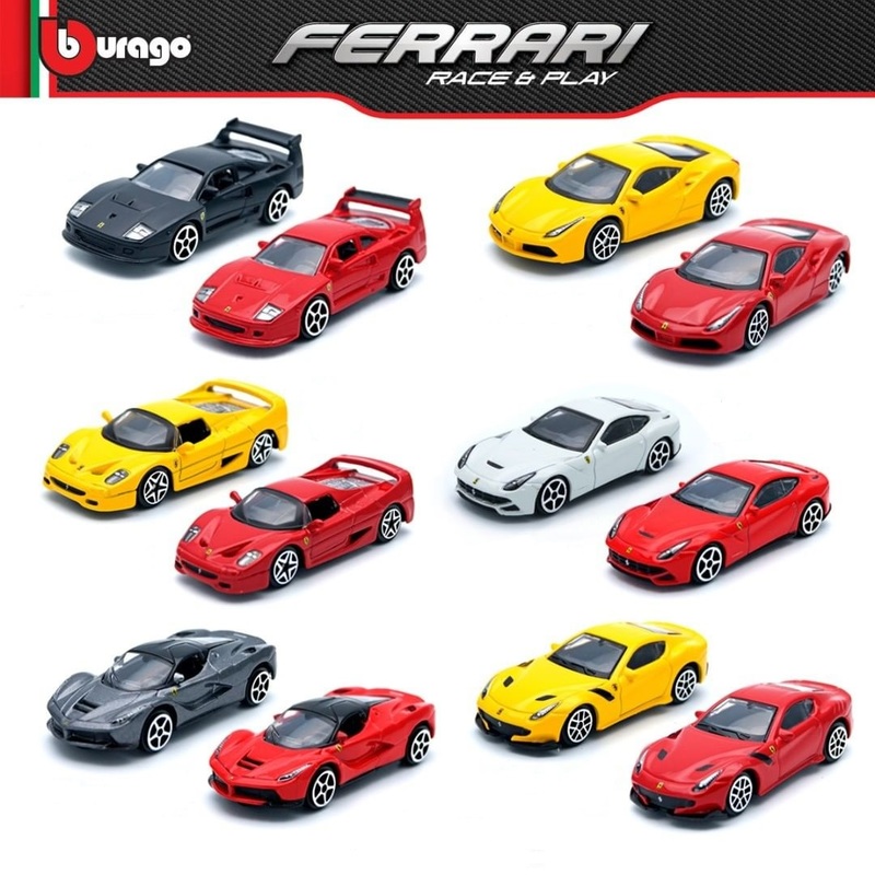 BBurago Ferrari 1.64 Die-Cast Model Car (Assortment - Includes 1) BBurago Ferrari 1.64 Die-Cast Model Car (Assortment - Includes 1)
