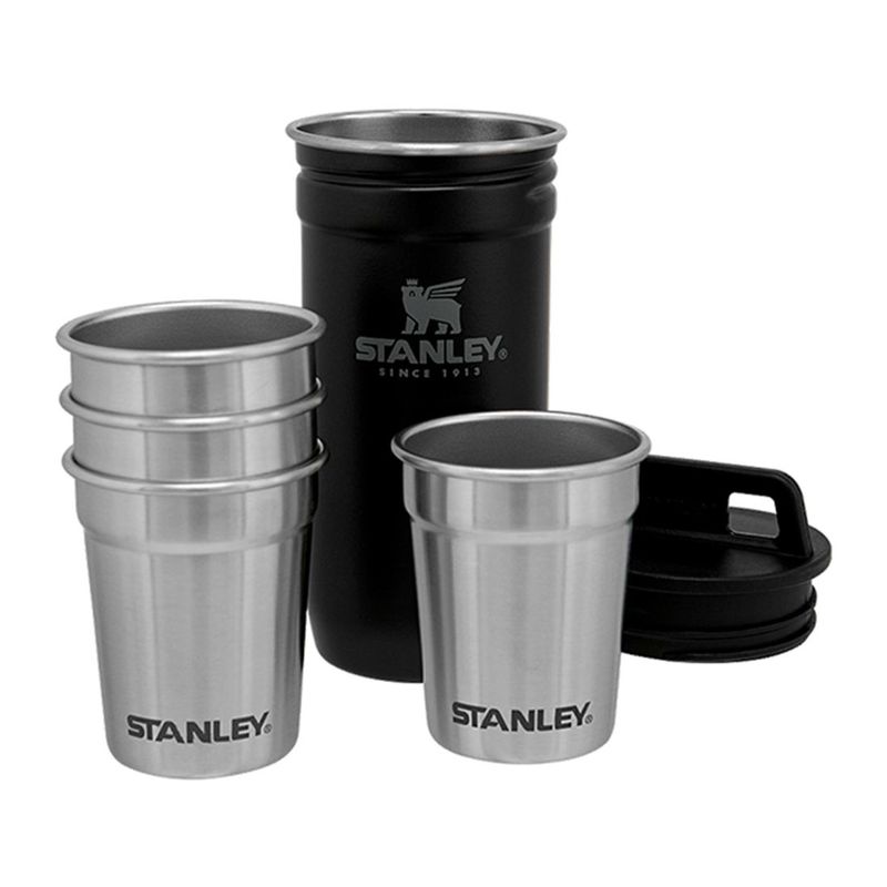 Stanley Adventure Nest Shot Glass Set Matt Black (4 x 59ml)