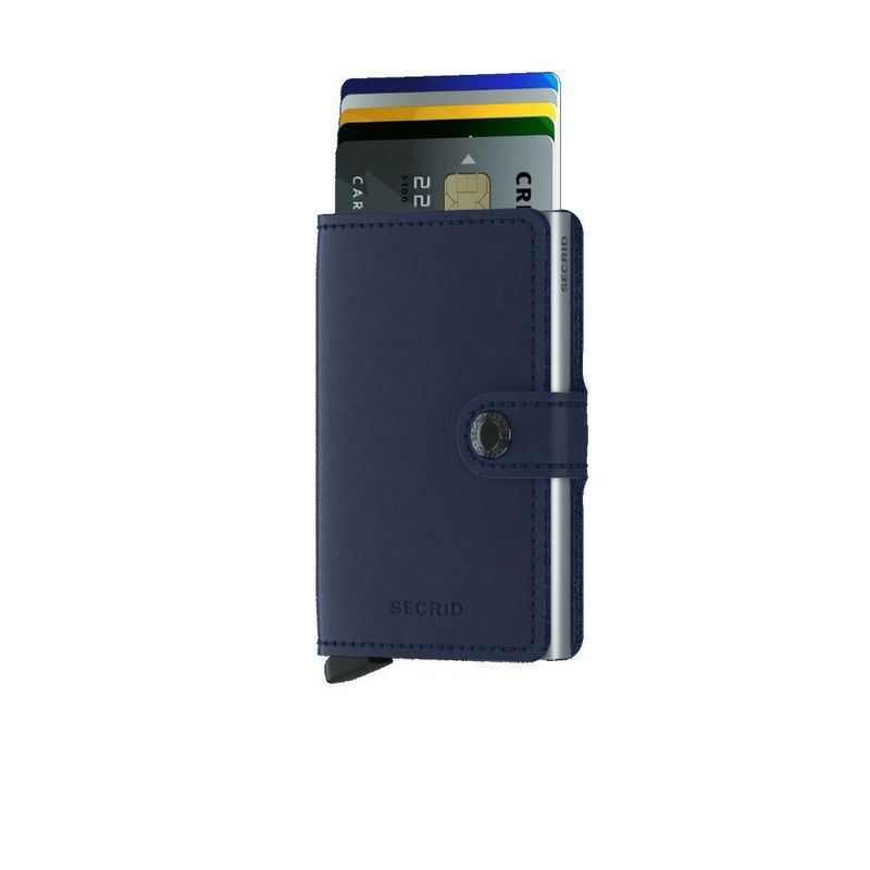 Secrid Miniwallet - Original Leather - Navy