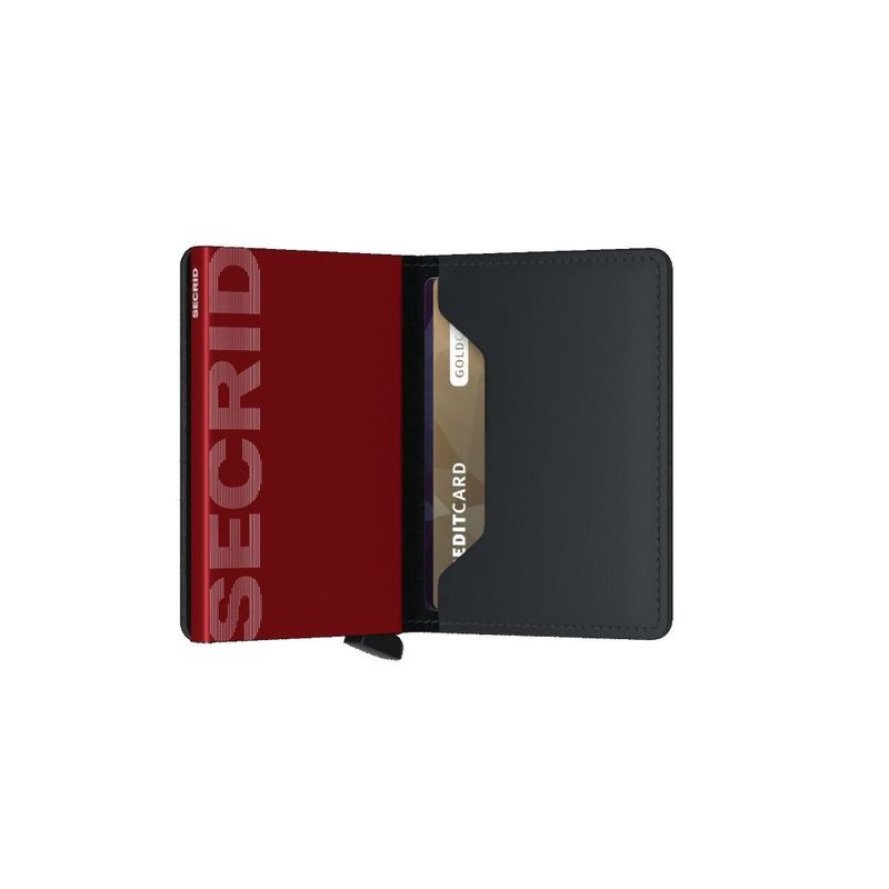 Secrid Slimwallet - Matte Leather - Black/Red