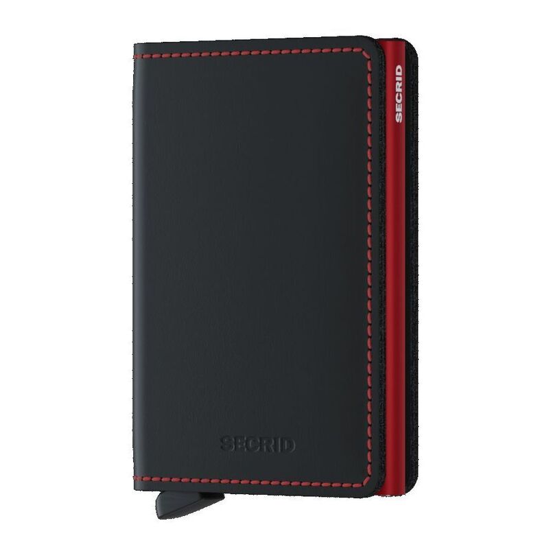 Secrid Slimwallet - Matte Leather - Black/Red Secrid Slimwallet - Matte Leather - Black/Red