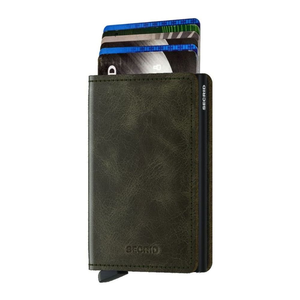 Secrid Slimwallet - Vintage Leather - Oliver/Black