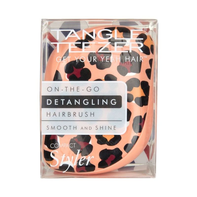 Tangle Teezer Compact Styler Hair Brush - Apricot Leopard Print