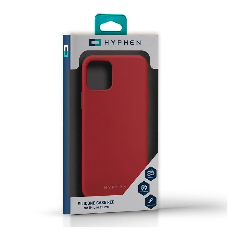 HYPHEN Silicone Case Red for iPhone 11 Pro