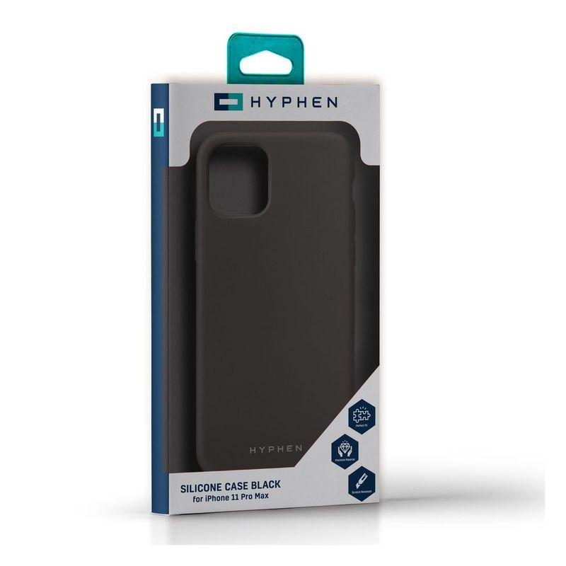 HYPHEN Silicone Case Black for iPhone 11 Pro Max