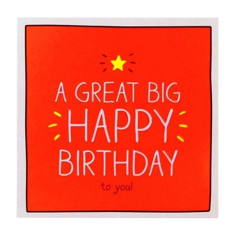 Happy Jackson A Great Big Happy Birthday Greeting Card (160 x 156mm)