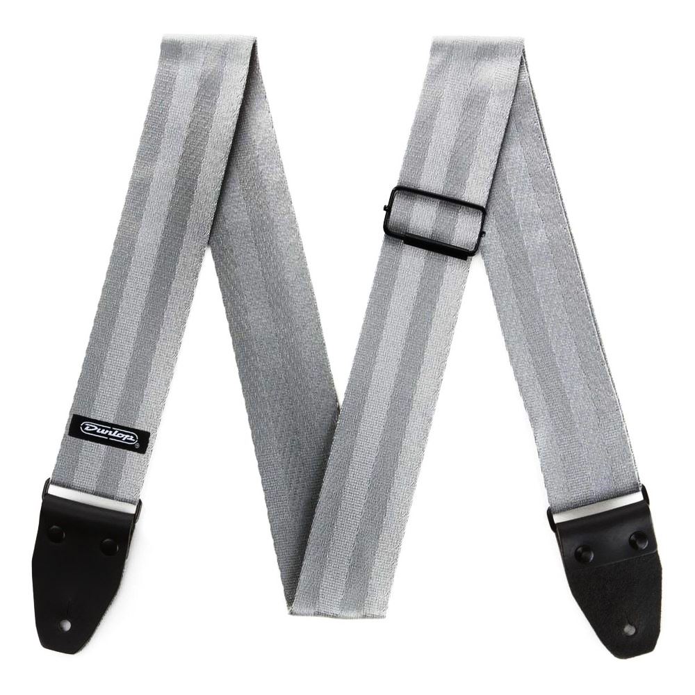 Jim Dunlop Deluxe Seatbelt Strap - Grey