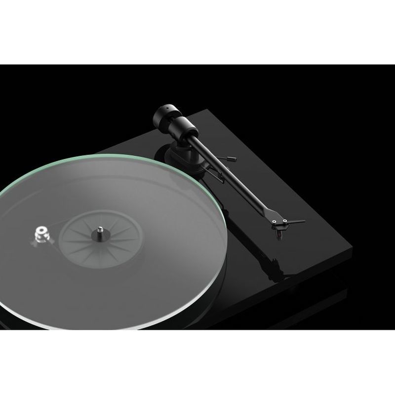 Pro-Ject T1 Phono Belt-Drive Turntable with Ortofon OM5E - Gloss Black