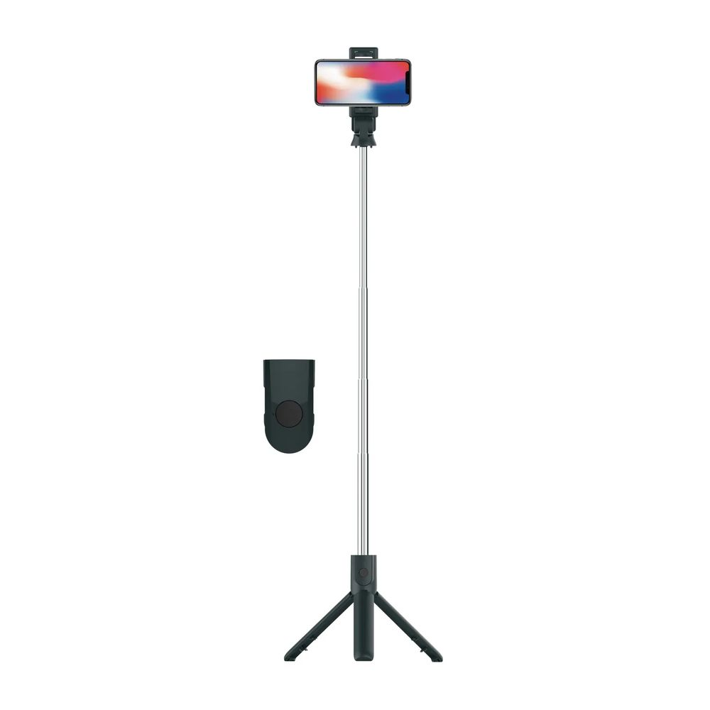 Porodo Bluetooth Selfie-Stick With Tripod - Black