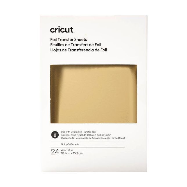 Cricut Transfer Foil Sheets - Gold 10 x 15 cm (24 Sheets) Cricut Transfer Foil Sheets - Gold 10 x 15 cm (24 Sheets)