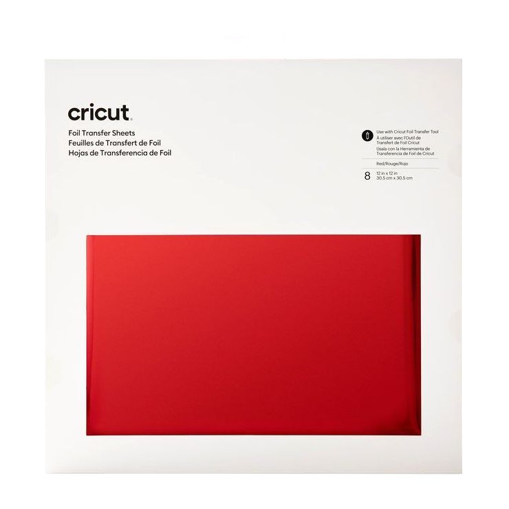 Cricut Transfer Foil Sheets - Red 30 x 30 cm (8 Sheets)