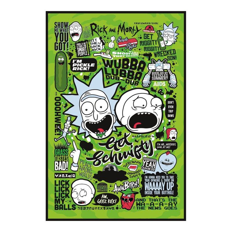 Pyramid Posters Rick And Morty Quotes Maxi Poster (61 X 91.5 cm) Pyramid Posters Rick And Morty Quotes Maxi Poster (61 X 91.5 cm)