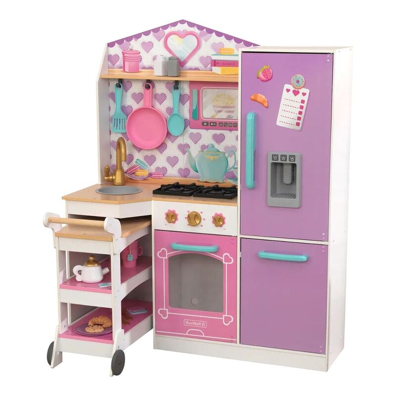 Kidkraft Sweet Snack Time Cart & Play Kitchen Kidkraft Sweet Snack Time Cart & Play Kitchen