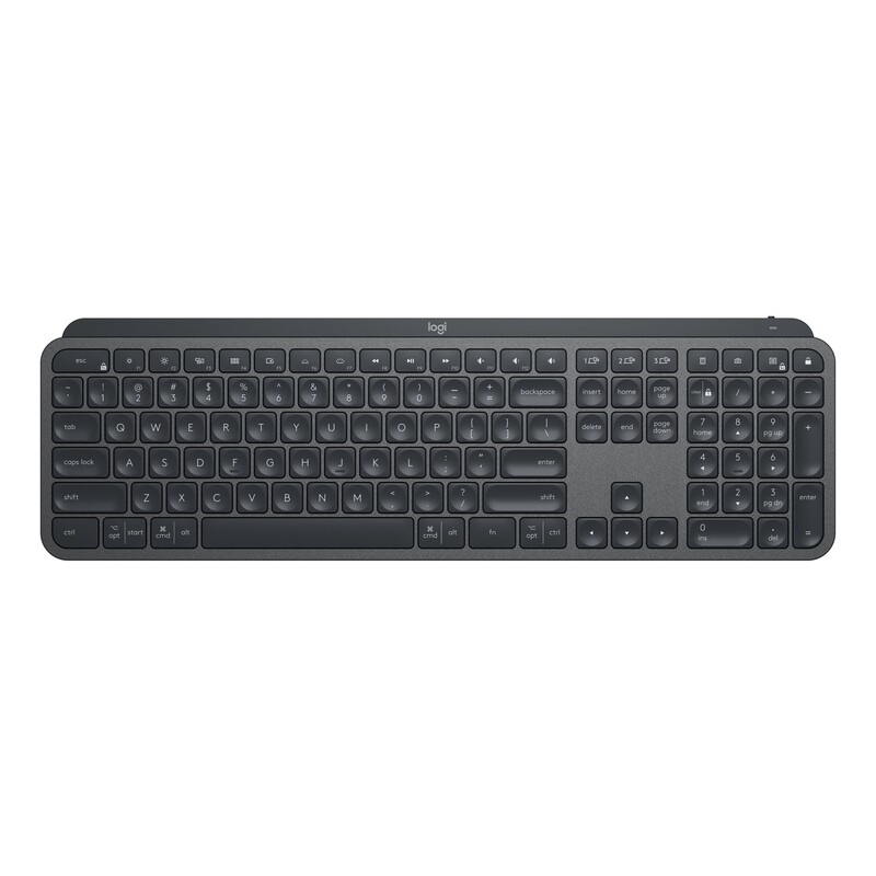 Logitech 920-010088 MX Keys Advanced Illuminated Keyboard - Graphite (US English) Logitech 920-010088 MX Keys Advanced Illuminated Keyboard - Graphite (US English)