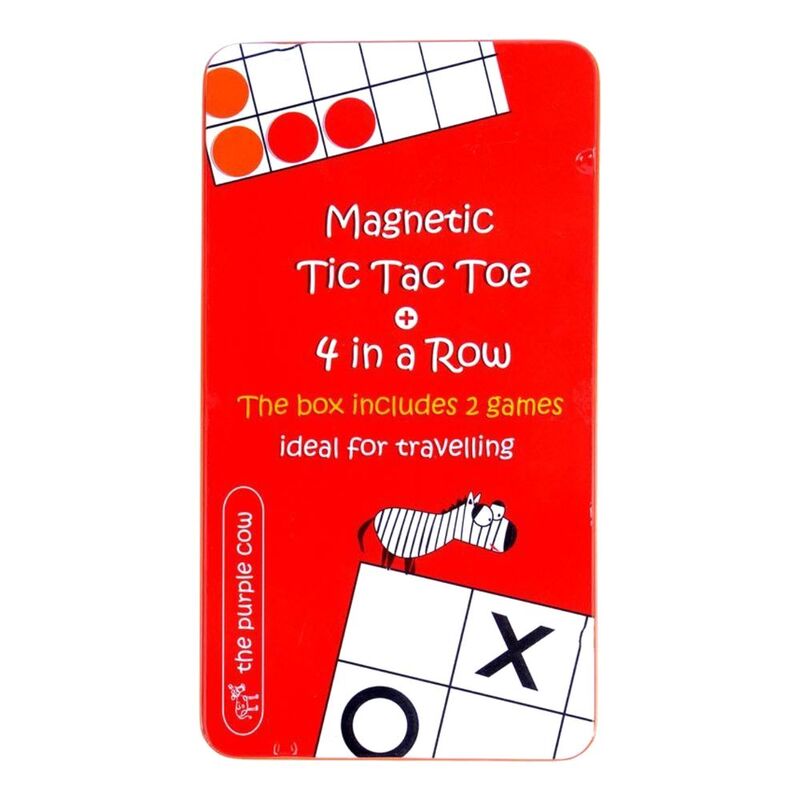 The Purple Cow To Go 4 In A Row & Tic Tac Toe Magnetic Travel Games The Purple Cow To Go 4 In A Row & Tic Tac Toe Magnetic Travel Games