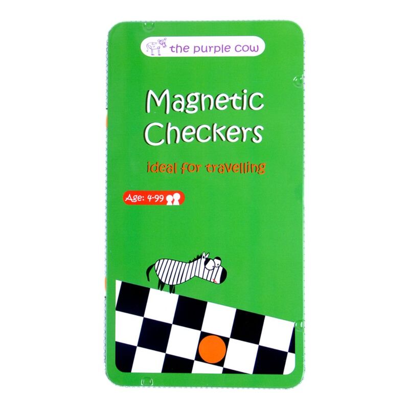 The Purple Cow To Go Checkers Magnetic Travel Games The Purple Cow To Go Checkers Magnetic Travel Games