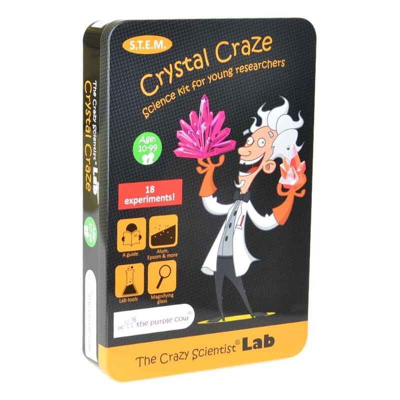 The Purple Cow The Crazy Scientist LAB Crystal Craze Science Lab Stem Kit The Purple Cow The Crazy Scientist LAB Crystal Craze Science Lab Stem Kit
