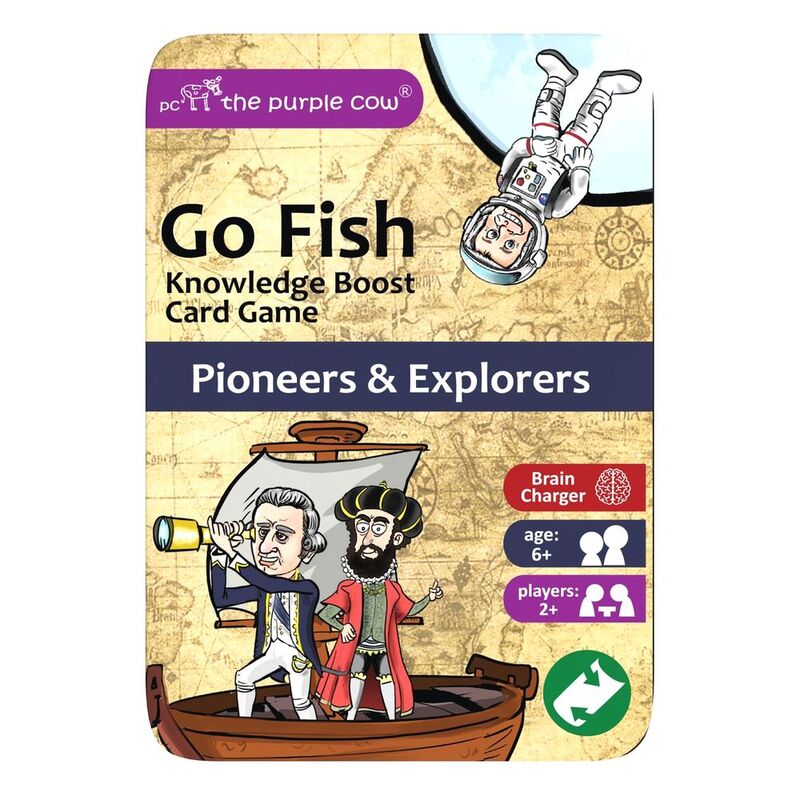 The Purple Cow Go Fish Pioneers and Explorers Card Game The Purple Cow Go Fish Pioneers and Explorers Card Game
