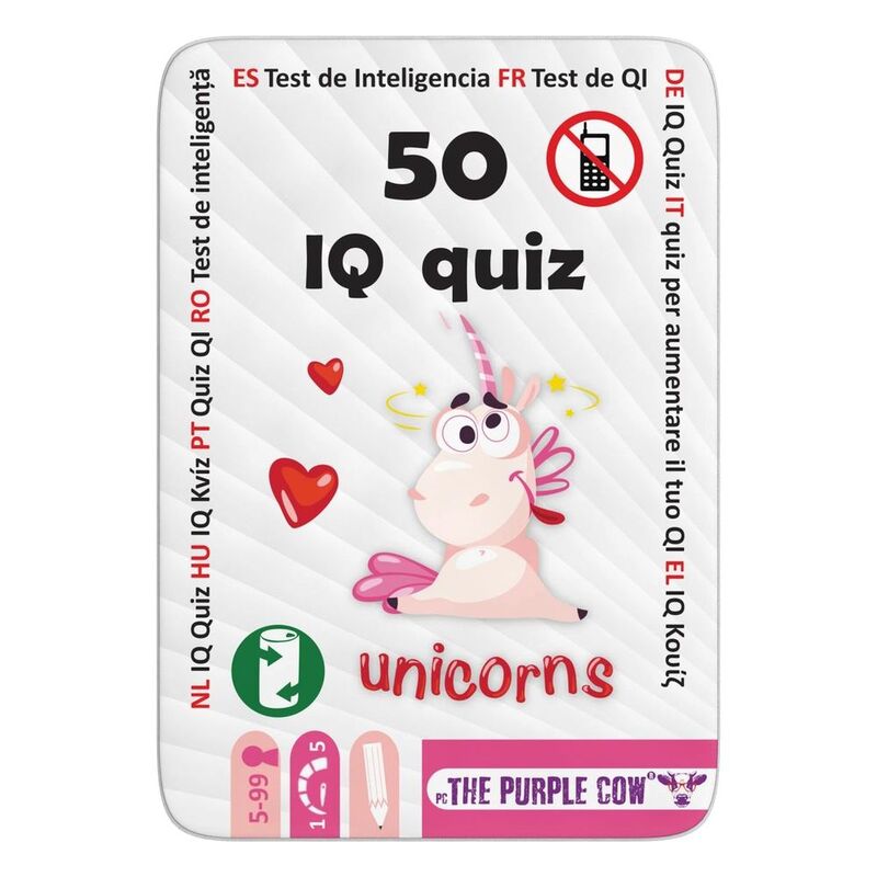 The Purple Cow Fifty IQ Quiz Unicorns Card Game The Purple Cow Fifty IQ Quiz Unicorns Card Game