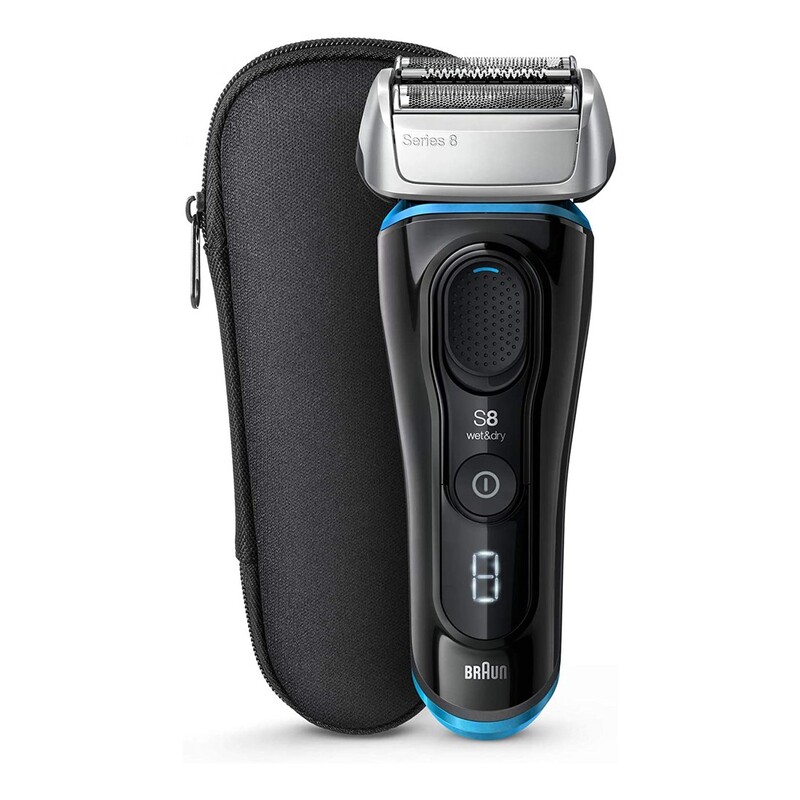 Braun Series 8 8325S Wet & Dry Shaver With Travel Case Black/Blue Braun Series 8 8325S Wet & Dry Shaver With Travel Case Black/Blue